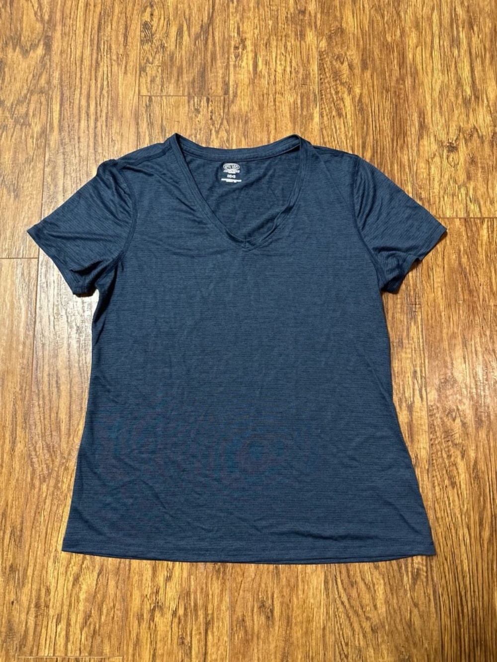 Under Armour V-Neck Athletic T-Shirt Blue Textured Size XS